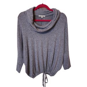Gray batwing sweater